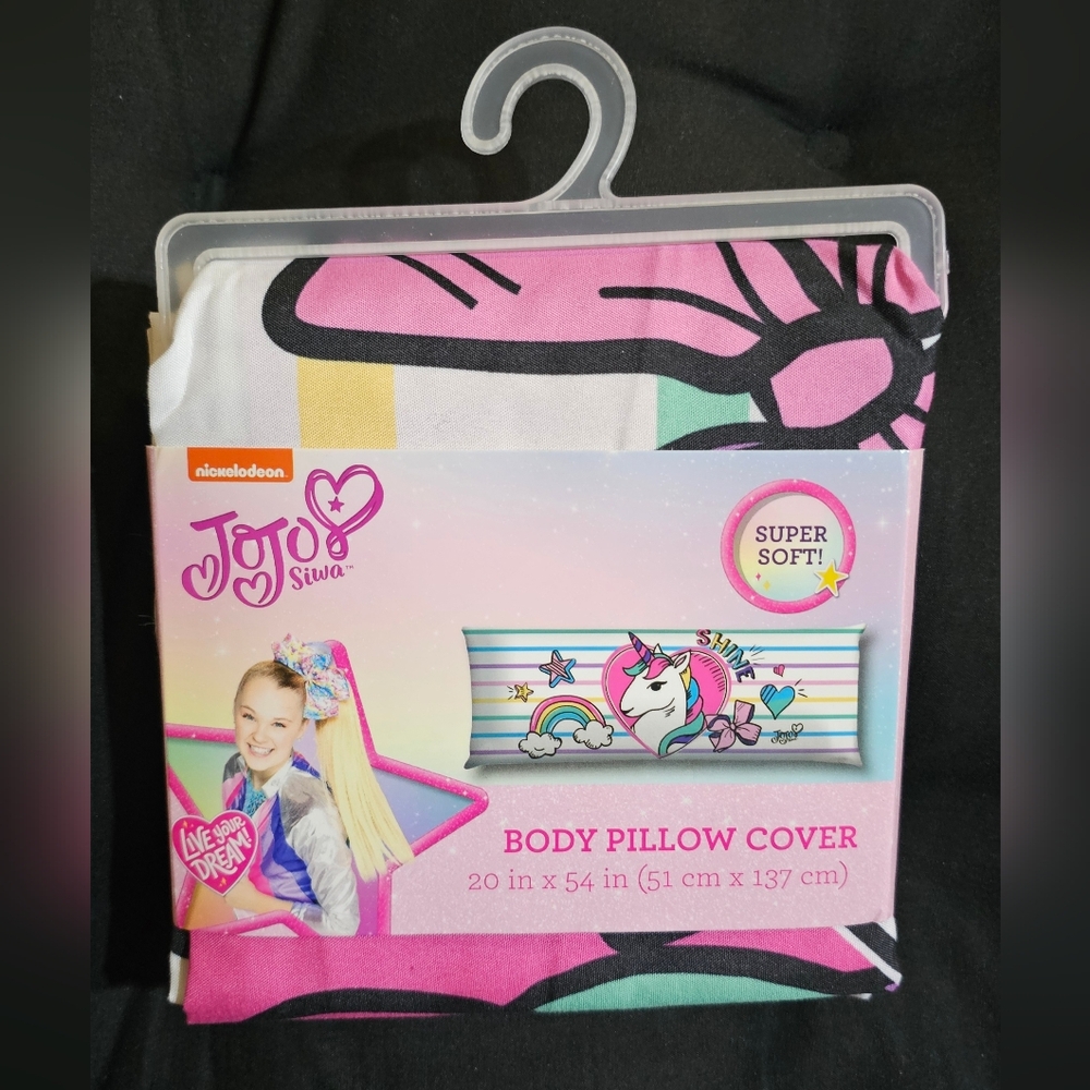 NICKELODEON Jojo Siwa Rainbow Body Pillow Cover